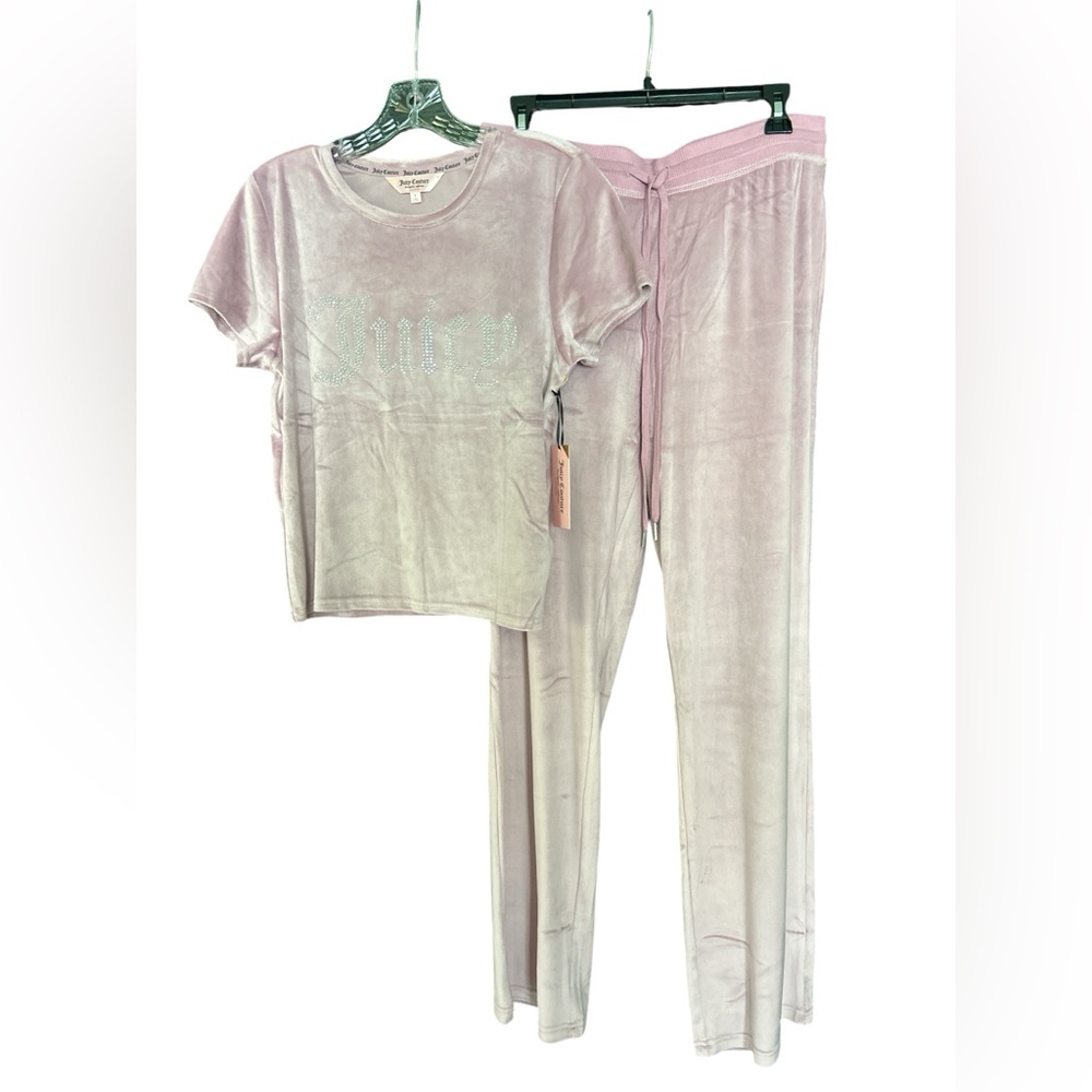 Juicy Couture Pink Pajama Set Intimates Sleepwear large NWT